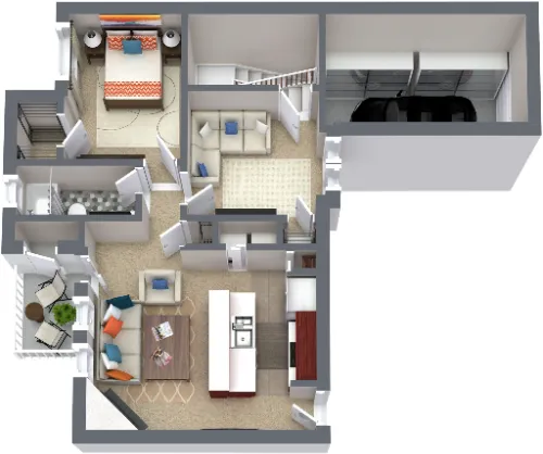 Western Station Apartments Fort Worth Floorplan 4