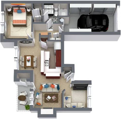 Western Station Apartments Fort Worth Floorplan 5