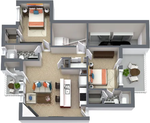 Western Station Apartments Fort Worth Floorplan 6