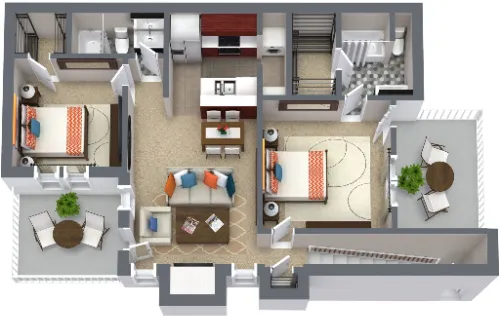 Western Station Apartments Fort Worth Floorplan 7