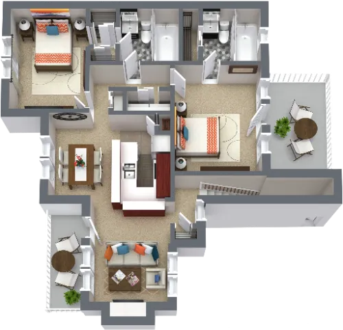 Western Station Apartments Fort Worth Floorplan 8
