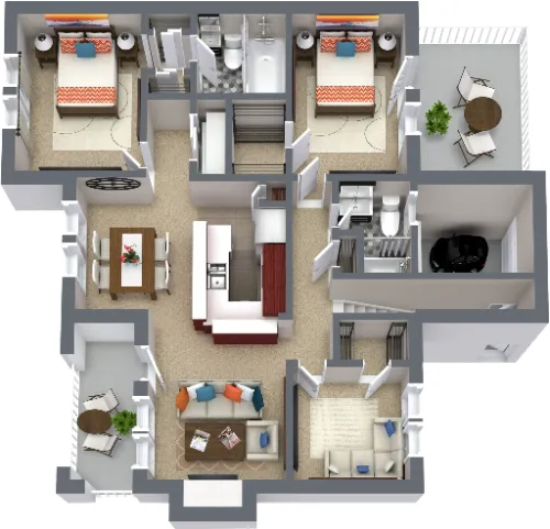 Western Station Apartments Fort Worth Floorplan 9