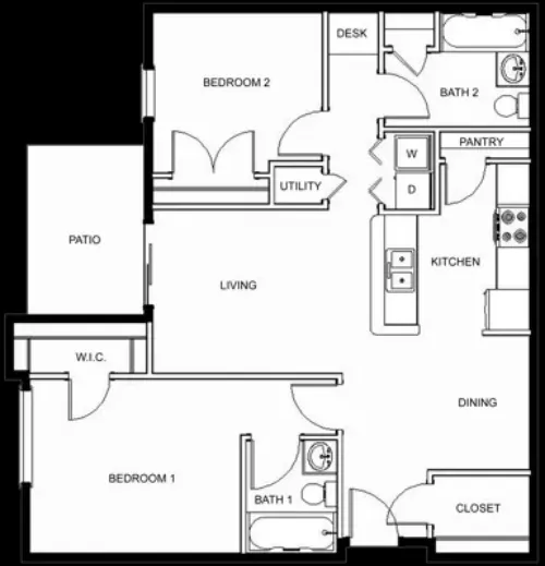 Wildwood Branch Fort Worth FloorPlan 1