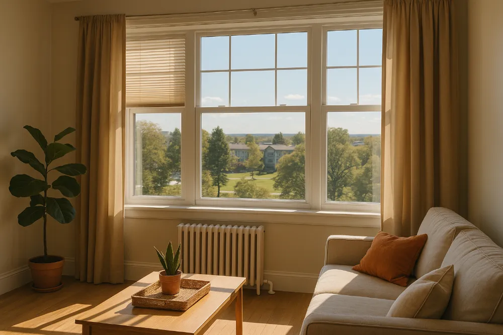 Window Placement and Orientation for Energy Efficiency in Apartments