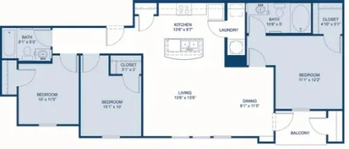 Woodmont Fort Worth FloorPlan 3