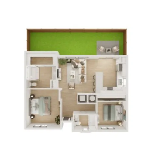 YardHomes® Juniper Pointe floor plan 2