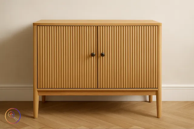 fluted cabinet