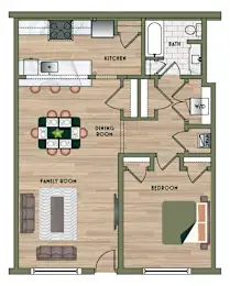 the PARKER on E. Mulberry San Antonio Floorplan 4