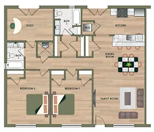 the PARKER on E. Mulberry San Antonio Floorplan 8