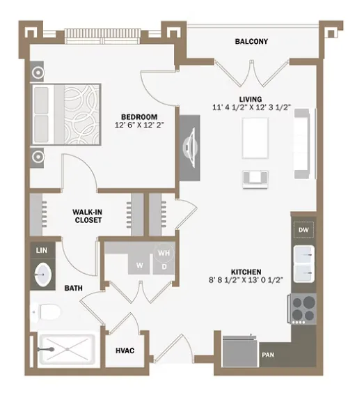 100 Labor Downtown Apartments San Antonio FloorPlan 10