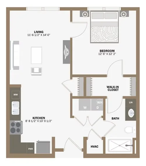 100 Labor Downtown Apartments San Antonio FloorPlan 11