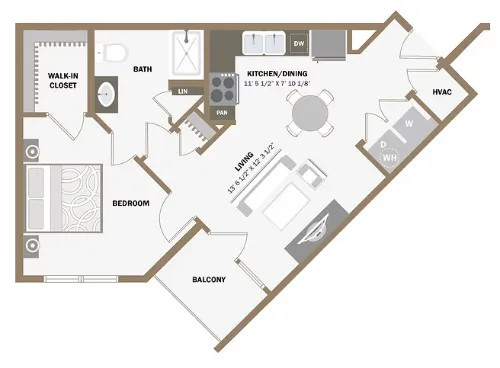 100 Labor Downtown Apartments San Antonio FloorPlan 12