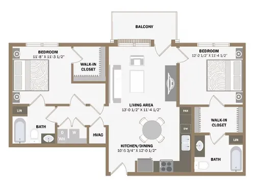100 Labor Downtown Apartments San Antonio FloorPlan 20
