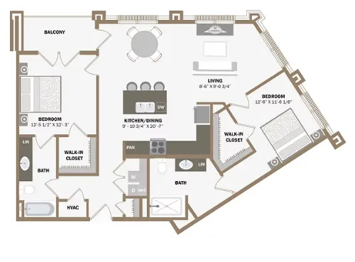 100 Labor Downtown Apartments San Antonio FloorPlan 23