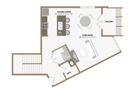 100 Labor Downtown Apartments San Antonio FloorPlan 25