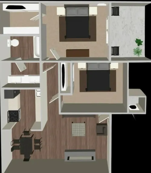 5 Fifty Apartments San Antonio FloorPlan 6