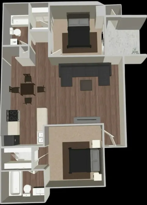 5 Fifty Apartments San Antonio FloorPlan 7
