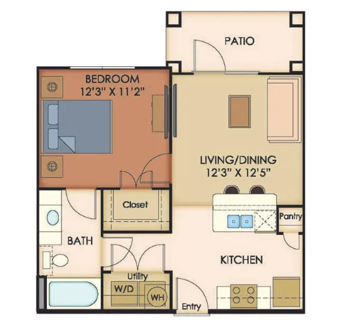 Agora Stone Oak San Antonio FloorPlan 1