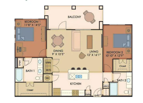 Agora Stone Oak San Antonio FloorPlan 8