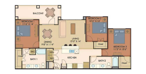 Agora Stone Oak San Antonio FloorPlan 9