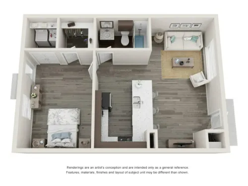Apex Villas Lubbock FloorPlan 1
