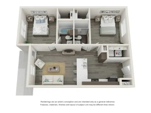Apex Villas Lubbock FloorPlan 2
