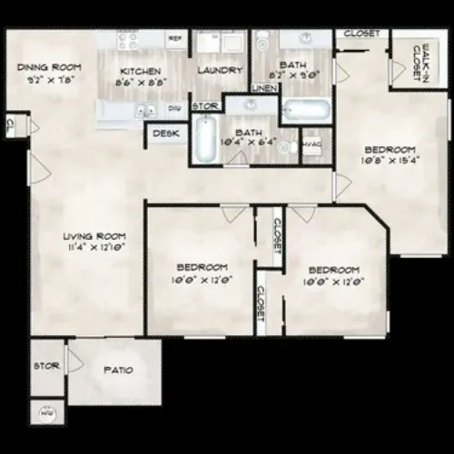 Artisan On the Bluff San Antonio FloorPlan 4