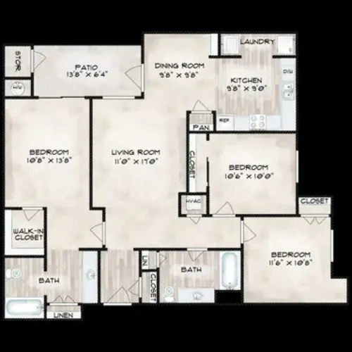 Artisan On the Bluff San Antonio FloorPlan 5
