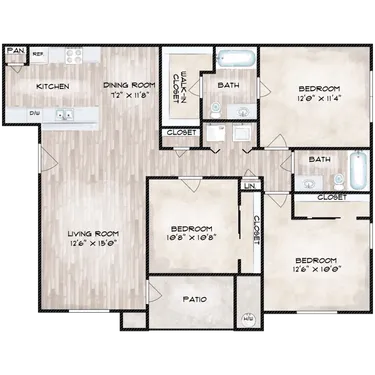 Artisan at Willow Springs San Antonio Floorplan 3