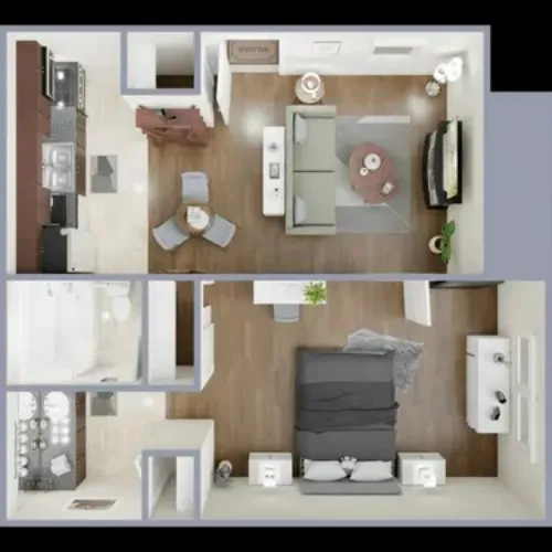 Aurora Flats Lubbock FloorPlan 3