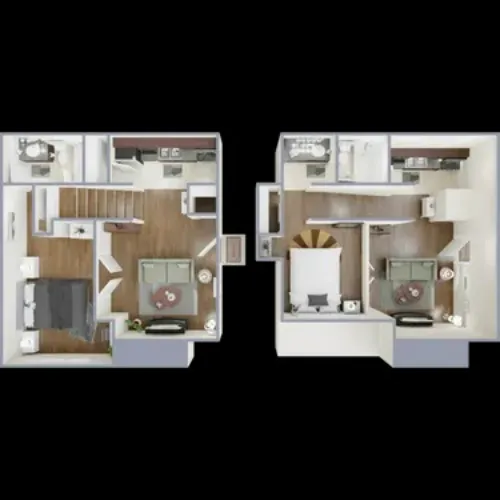 Aurora Flats Lubbock FloorPlan 5