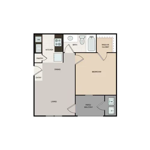 Avalon Apartments San Antonio FloorPlan 1