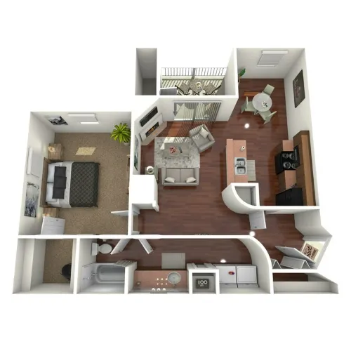 Avistar at the Crest San Antonio FloorPlan 1