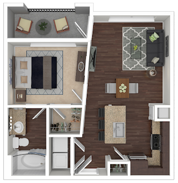 Avita Alamo Heights Apartments San Antonio Floorplan 1
