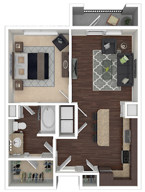 Avita Alamo Heights Apartments San Antonio Floorplan 2