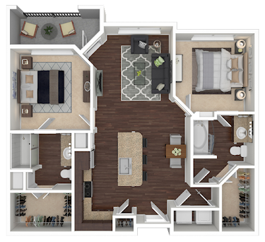 Avita Alamo Heights Apartments San Antonio Floorplan 6