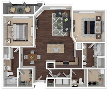 Avita Alamo Heights Apartments San Antonio Floorplan 9