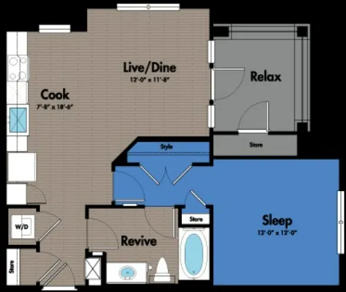 Azure City Living San Antonio FloorPlan 2