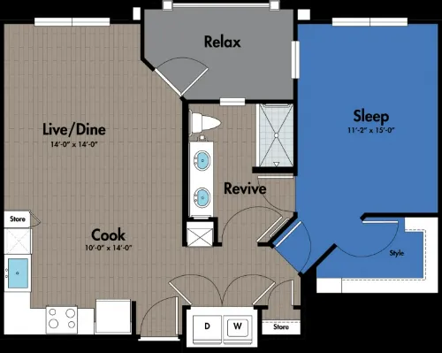 Azure City Living San Antonio FloorPlan 4