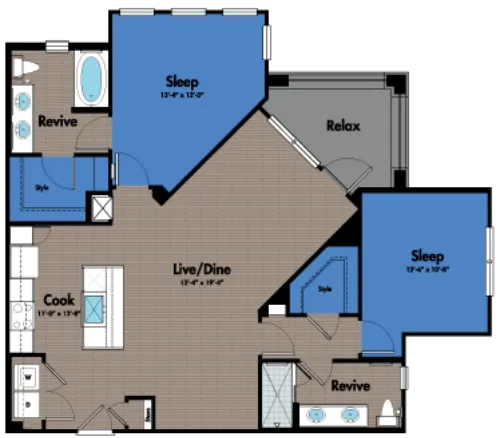 Azure City Living San Antonio FloorPlan 6