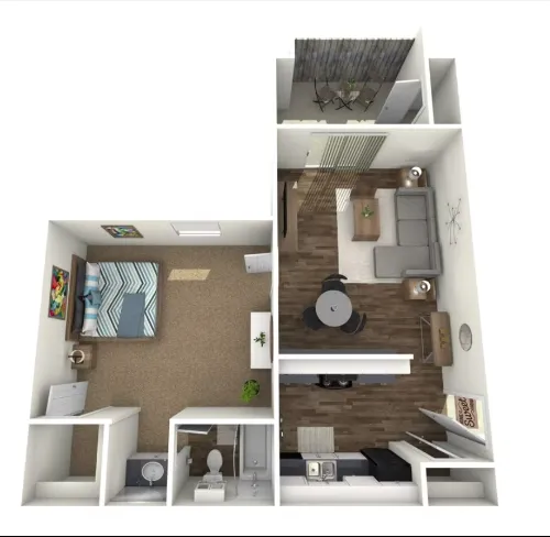 Barcelo Apartments San Antonio Floorplan 1