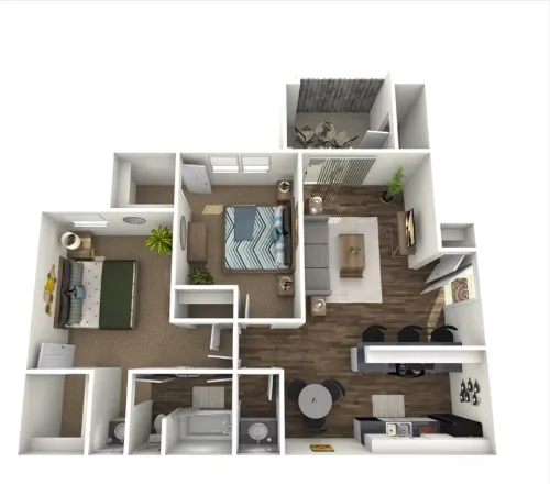 Barcelo Apartments San Antonio Floorplan 2