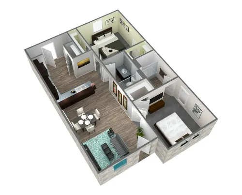 Bella Villas Lubbock FloorPlan 2