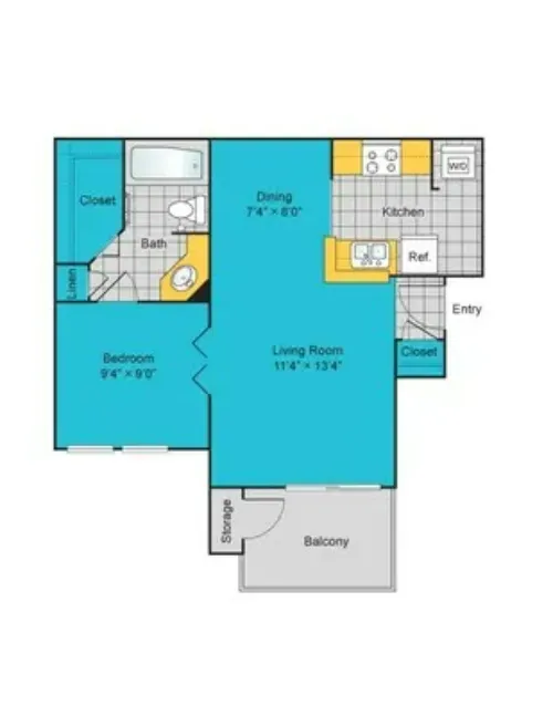 Blair at Bitters San Antonio FloorPlan 1