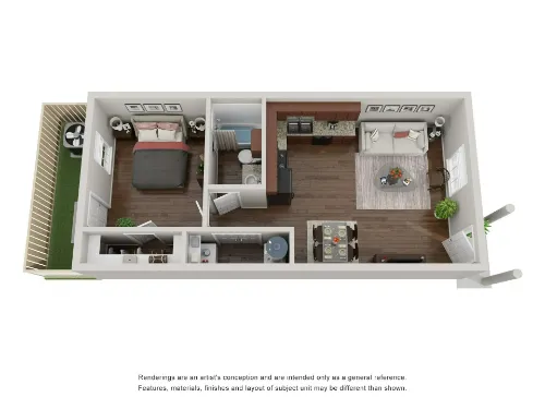 Brickstone Villas Lubbock FloorPlan 1