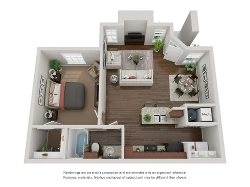 Brickstone Villas Lubbock FloorPlan 2