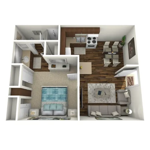 Brigadoon Apartments San Antonio Floorplan 2