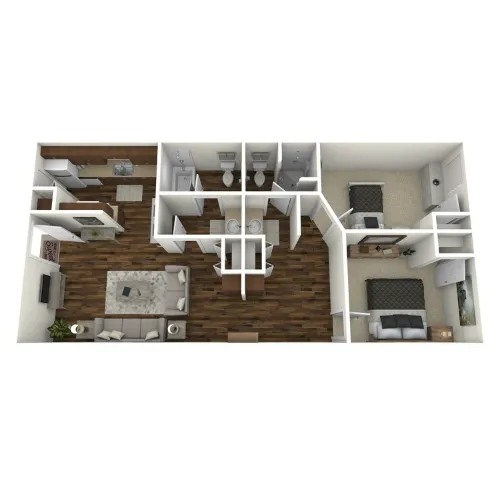 Brigadoon Apartments San Antonio Floorplan 3