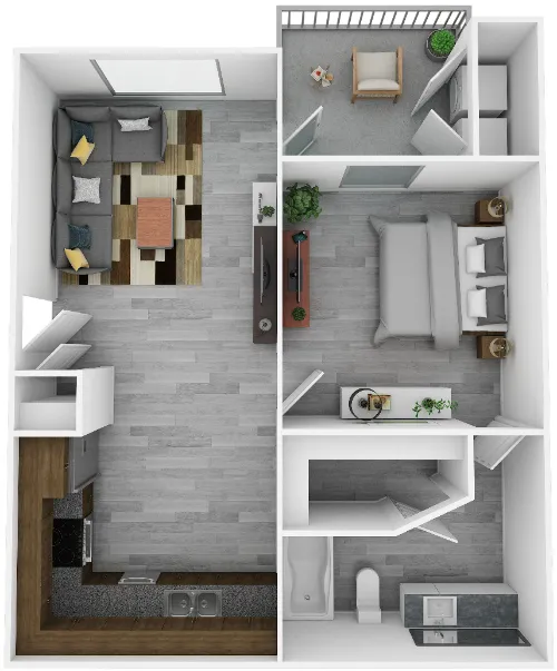 Brynwood Apartments San Antonio Floorplan 1