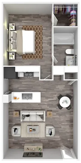 Calypso Apartments San Antonio Floorplan 1